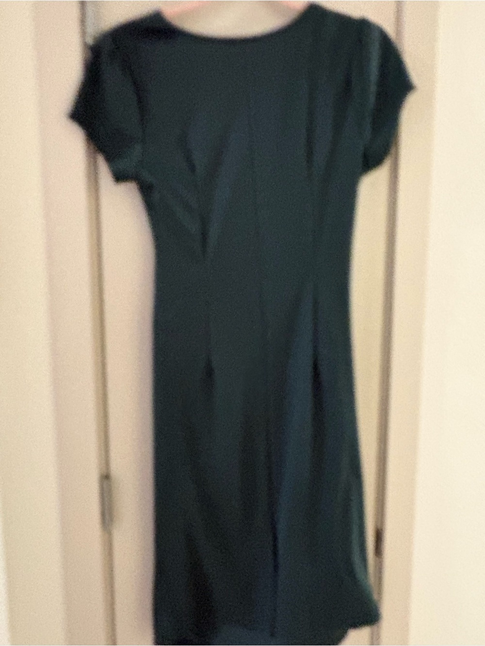Modcloth Teal-Green Draped Faux-Wrap Midi Dress - Picture 2 of 2